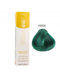 Saga Nysha Color Premium  Color Corrector Verde 100 ml